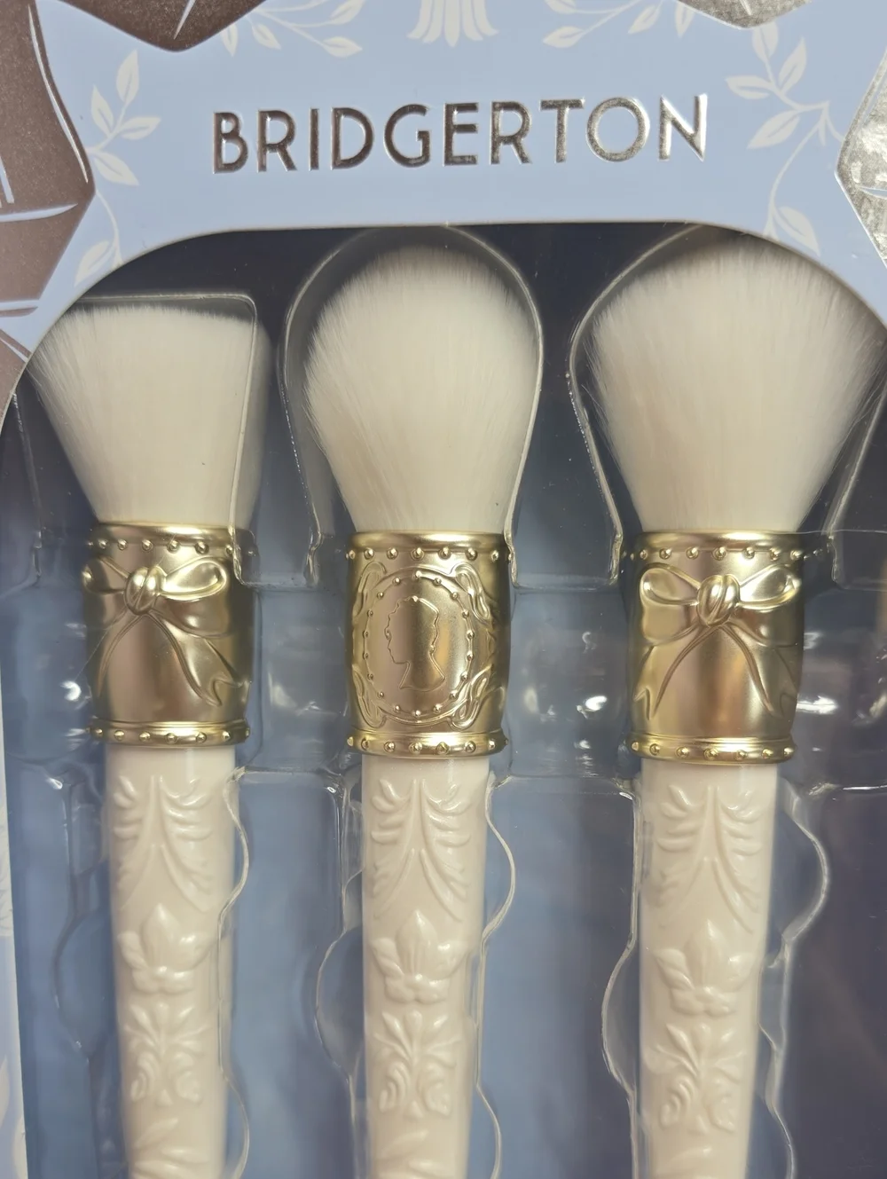 NWT Primark X Bridgerton Complexion Brush Set White & Gold